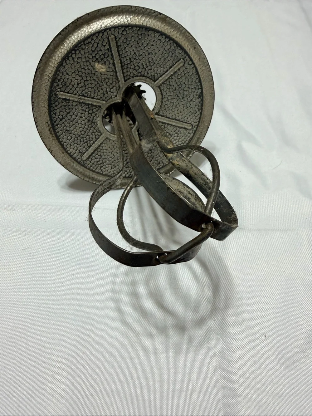 Antique Hand Crank mixer with Red Handle